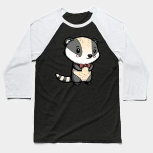 Badger with bow tie Baseball T-Shirt